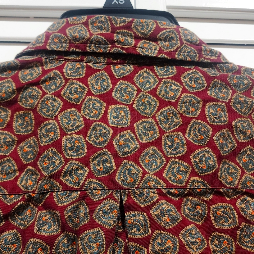 Vintage KENNETH GORDON Button Down Shirt L Mens Long Sleeve 100% Imported Cotton
